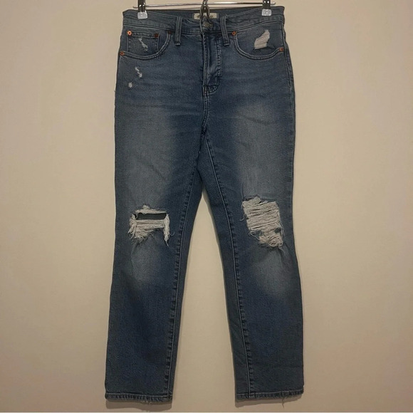 MADEWELL The Perfect Vintage Distressed Light Wash Jeans - Picture 2 of 12